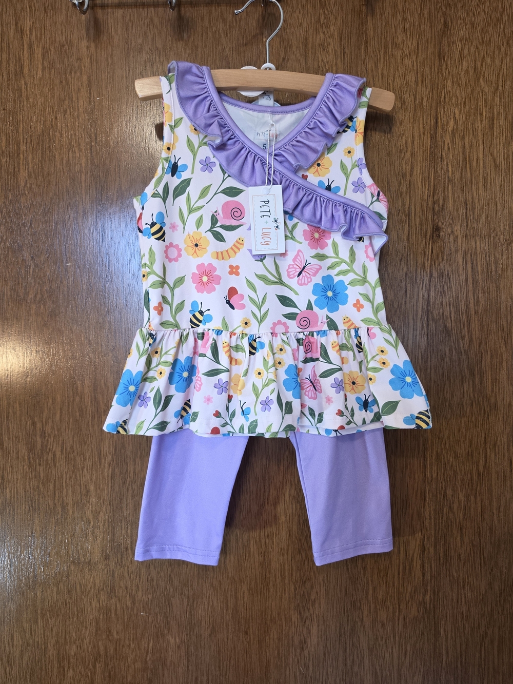 Pete + Lucy "SPRING FLING" 2pc Set PLUSH SOFT FABRIC NWT